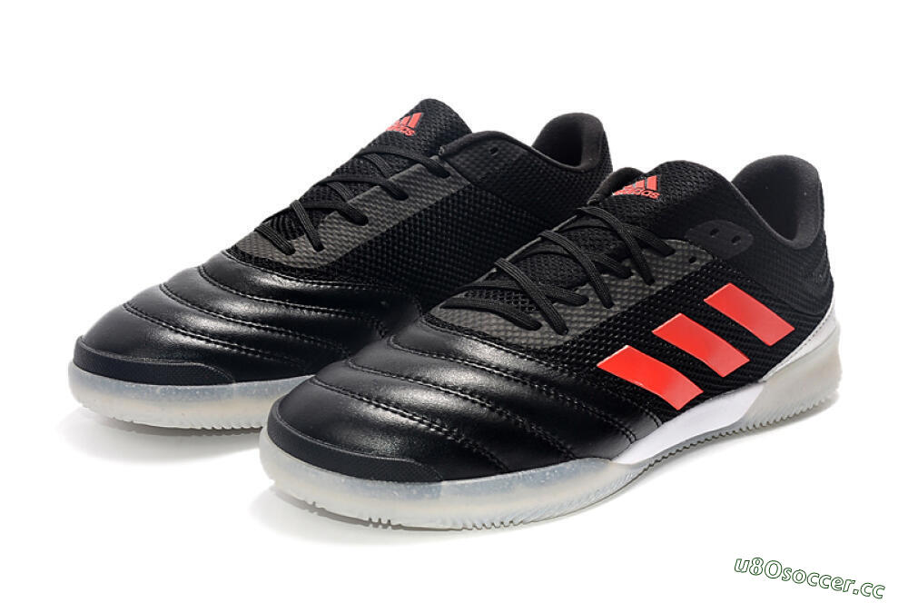 Men's Adidas Copa Tango 20.1 IC Indoor & Futsal Low-Tops Football Shoes - Black/Red/White 5