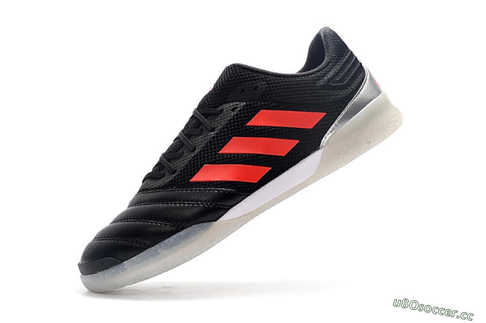 Men's Adidas Copa Tango 20.1 IC Indoor & Futsal Low-Tops Football Shoes - Black/Red/White 8