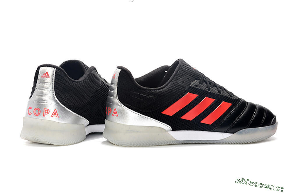 Men's Adidas Copa Tango 20.1 IC Indoor & Futsal Low-Tops Football Shoes - Black/Red/White 9