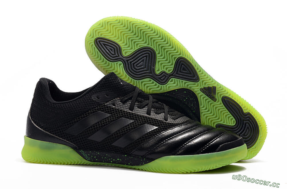 Men's Adidas Copa Tango 20.1 IC Indoor & Futsal Low-Tops Football Shoes - Black/Yellow 2