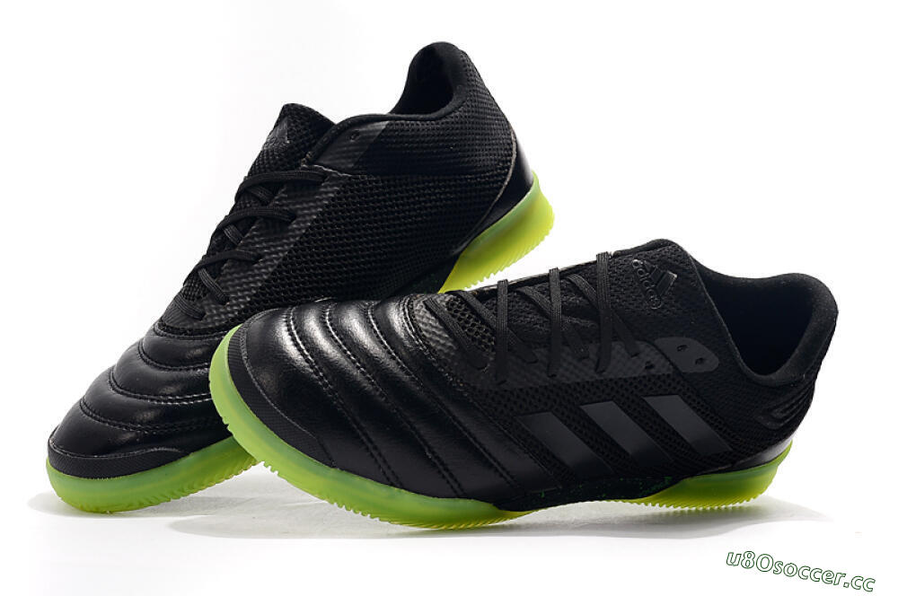 Men's Adidas Copa Tango 20.1 IC Indoor & Futsal Low-Tops Football Shoes - Black/Yellow 6