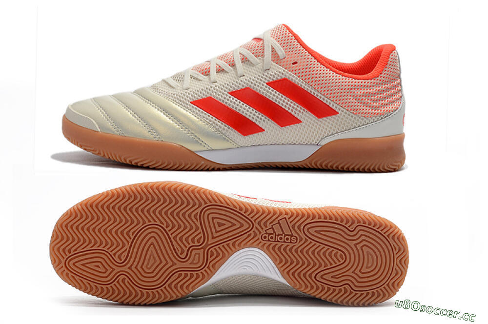 Men's Adidas Copa Tango 20.1 IC Indoor & Futsal Low-Tops Football Shoes - White/Red 1