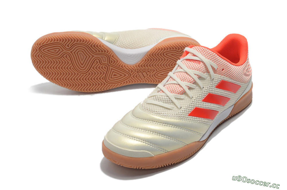 Men's Adidas Copa Tango 20.1 IC Indoor & Futsal Low-Tops Football Shoes - White/Red 3