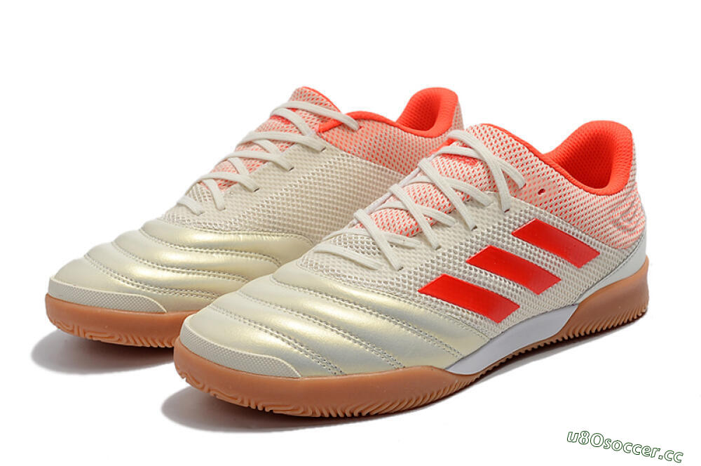 Men's Adidas Copa Tango 20.1 IC Indoor & Futsal Low-Tops Football Shoes - White/Red 5