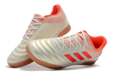 Men's Adidas Copa Tango 20.1 IC Indoor & Futsal Low-Tops Football Shoes - White/Red