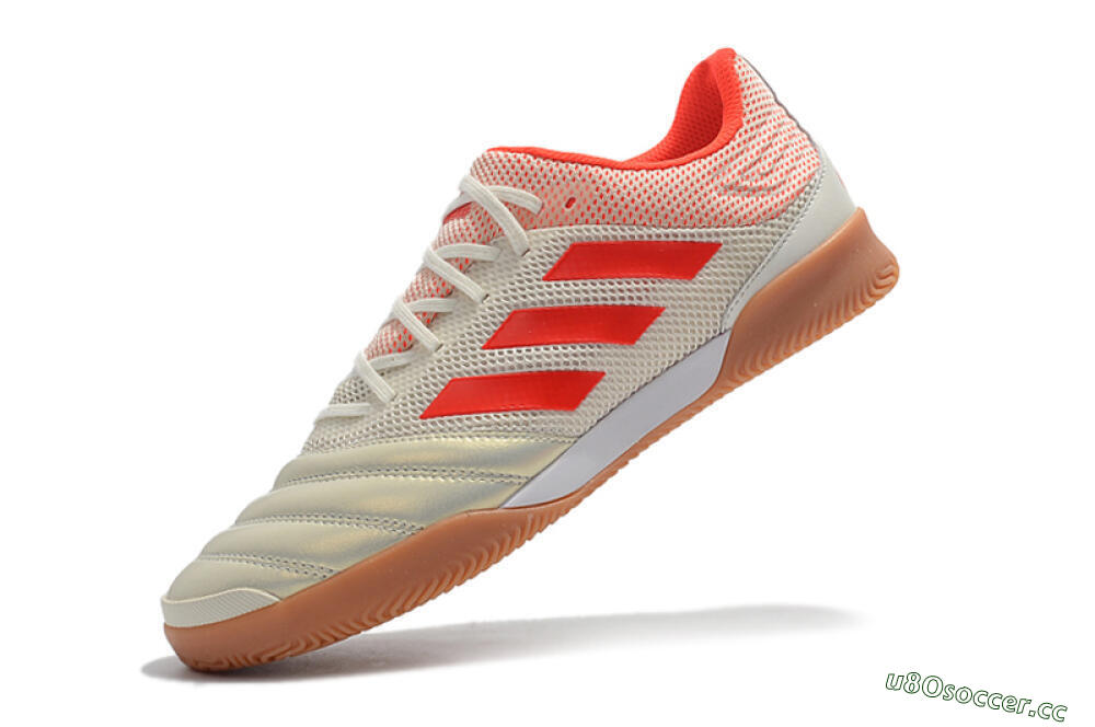 Men's Adidas Copa Tango 20.1 IC Indoor & Futsal Low-Tops Football Shoes - White/Red 8