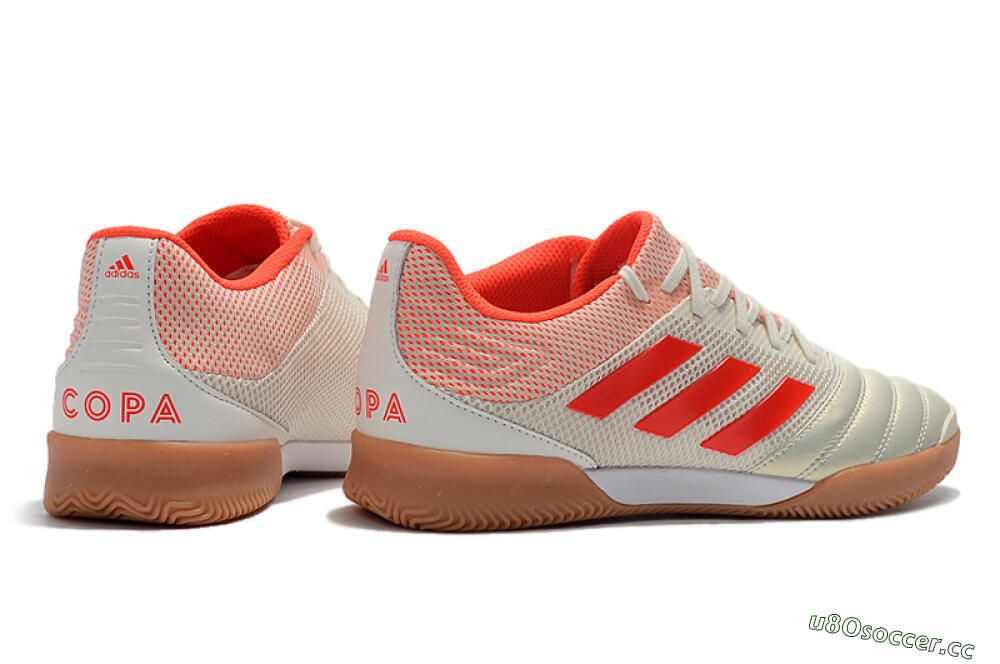 Men's Adidas Copa Tango 20.1 IC Indoor & Futsal Low-Tops Football Shoes - White/Red 9