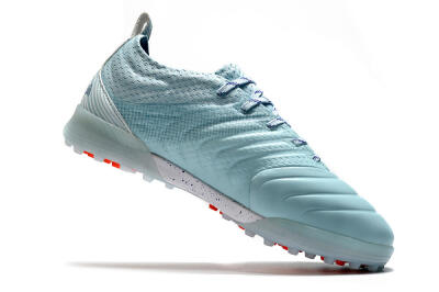 Men's Adidas Copa Tango 20.1 TF Artificial Turf Low-Tops Football Shoes - Jade/Blue