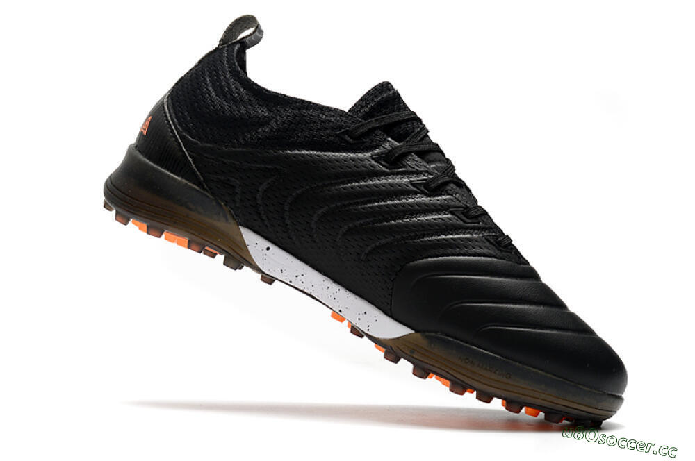 Men's Adidas Copa Tango 20.1 TF Artificial Turf Low-Tops Football Shoes - Black/Orange/White 4