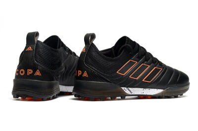 Men's Adidas Copa Tango 20.1 TF Artificial Turf Low-Tops Football Shoes - Black/Orange/White