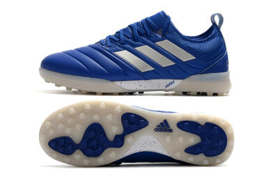 Men's Adidas Copa Tango 20.1 TF Artificial Turf Low-Tops Football Shoes - Blue/Silver