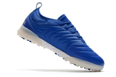 Men's Adidas Copa Tango 20.1 TF Artificial Turf Low-Tops Football Shoes - Blue/Silver