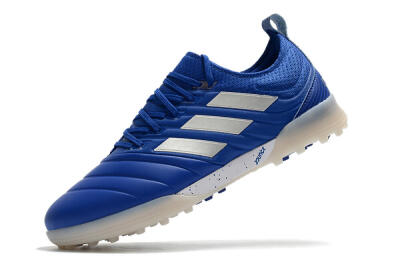 Men's Adidas Copa Tango 20.1 TF Artificial Turf Low-Tops Football Shoes - Blue/Silver