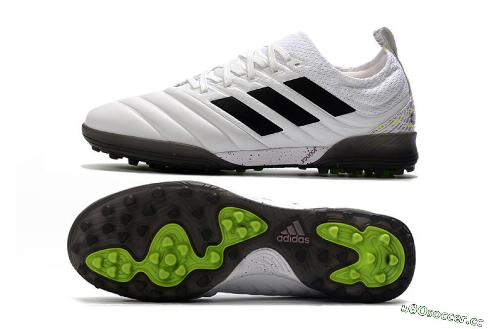 Men's Adidas Copa Tango 20.1 TF Artificial Turf Low-Tops Football Shoes - White/Black 1