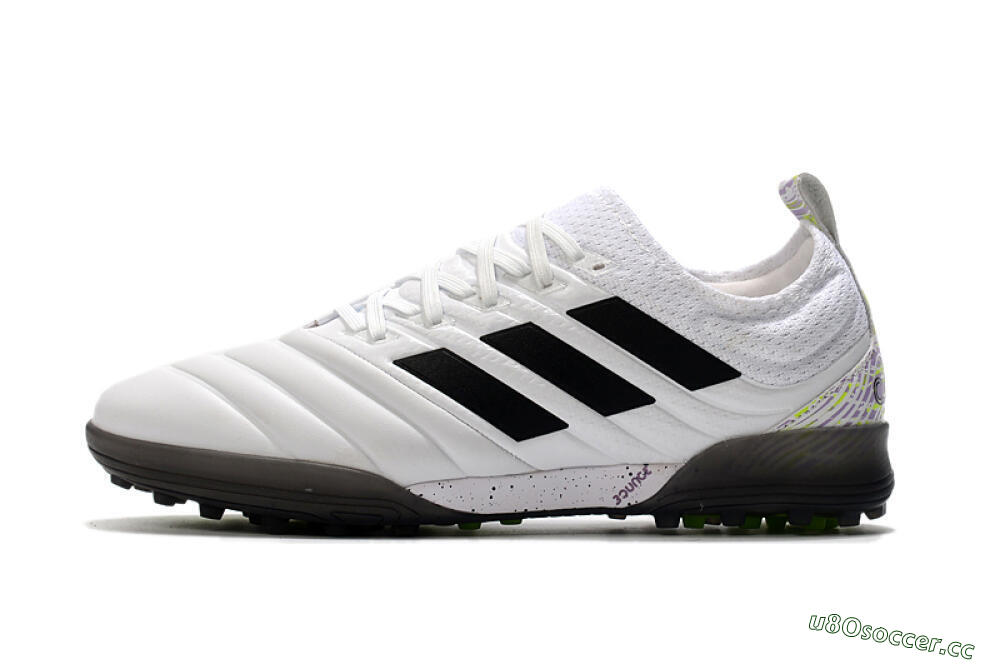 Men's Adidas Copa Tango 20.1 TF Artificial Turf Low-Tops Football Shoes - White/Black 0