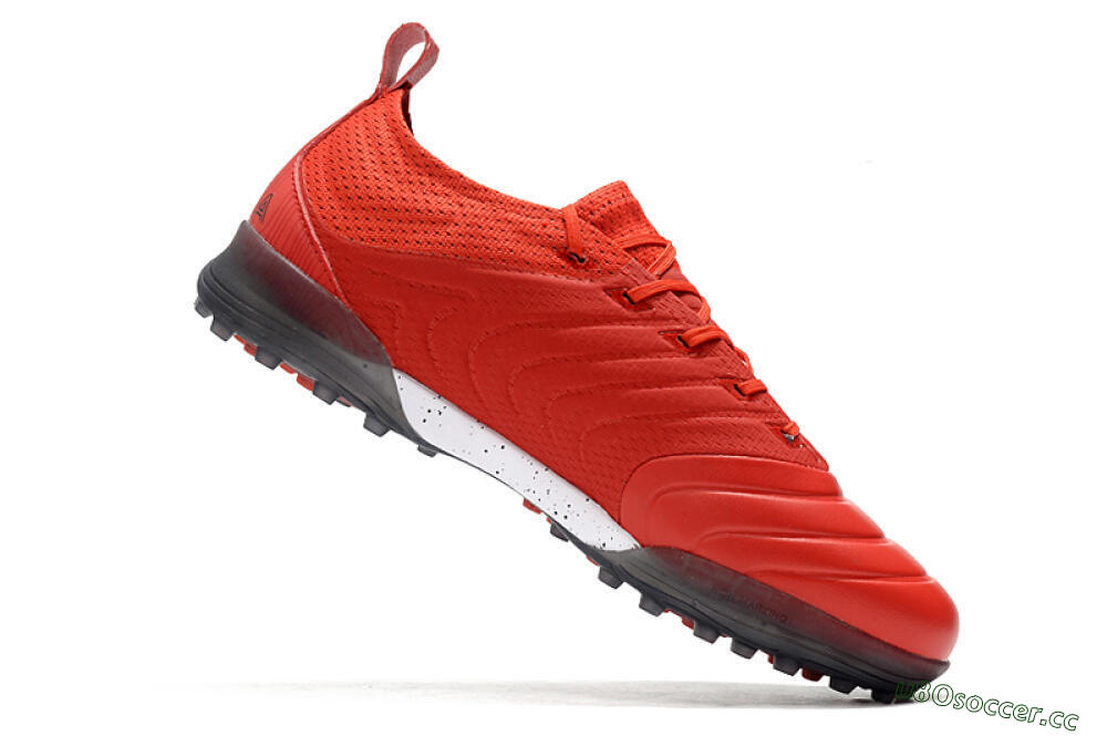 Men's Adidas Copa Tango 20.1 TF Artificial Turf Low-Tops Football Shoes - Red/White 4