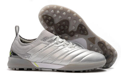 Men's Adidas Copa Tango 20.1 TF Artificial Turf Low-Tops Football Shoes - Silver/Black