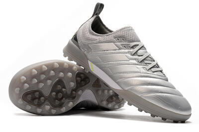 Men's Adidas Copa Tango 20.1 TF Artificial Turf Low-Tops Football Shoes - Silver/Black