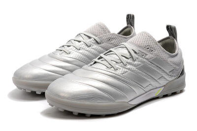 Men's Adidas Copa Tango 20.1 TF Artificial Turf Low-Tops Football Shoes - Silver/Black