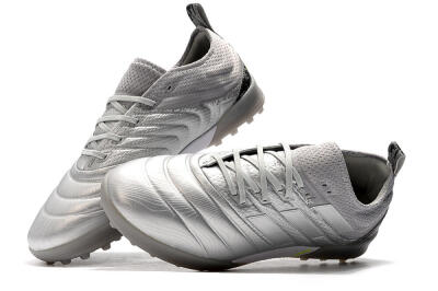 Men's Adidas Copa Tango 20.1 TF Artificial Turf Low-Tops Football Shoes - Silver/Black