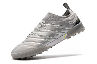 Men's Adidas Copa Tango 20.1 TF Artificial Turf Low-Tops Football Shoes - Silver/Black