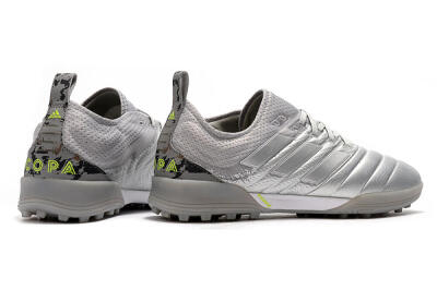Men's Adidas Copa Tango 20.1 TF Artificial Turf Low-Tops Football Shoes - Silver/Black
