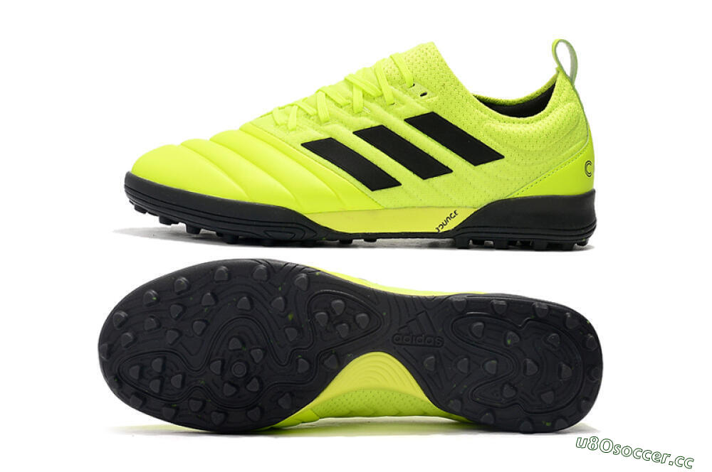 Men's Adidas Copa Tango 20.1 TF Artificial Turf Low-Tops Football Shoes - Yellow/Black 1