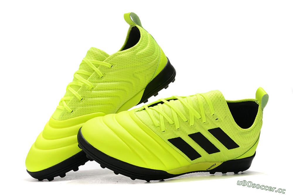 Men's Adidas Copa Tango 20.1 TF Artificial Turf Low-Tops Football Shoes - Yellow/Black 6