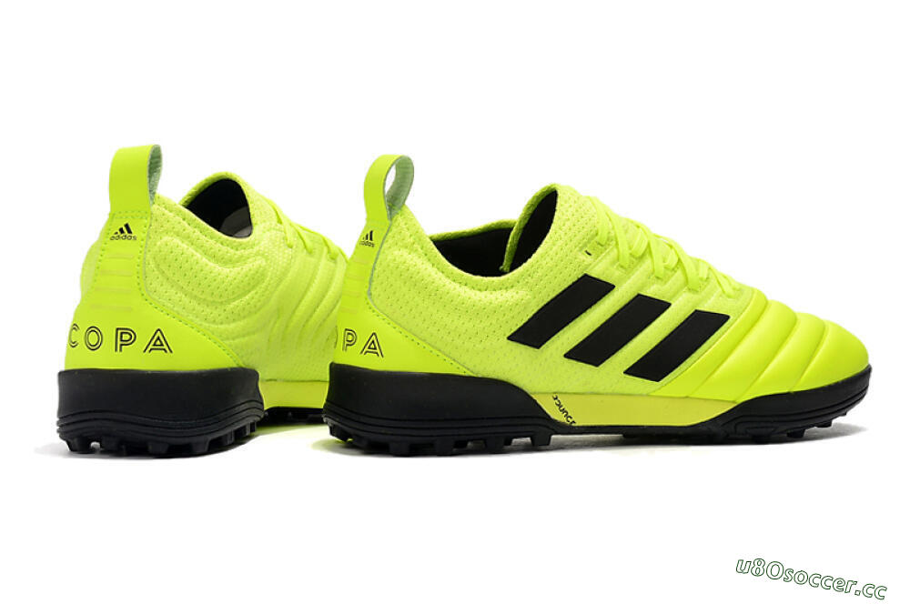 Men's Adidas Copa Tango 20.1 TF Artificial Turf Low-Tops Football Shoes - Yellow/Black 9
