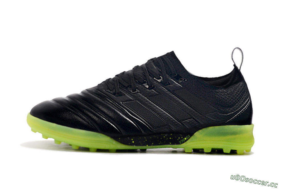 Men's Adidas Copa Tango 20.1 TF Artificial Turf Low-Tops Football Shoes - Black/Yellow 0