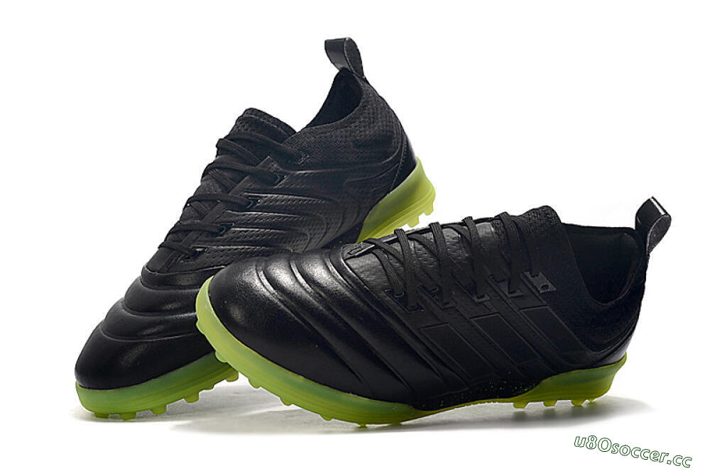 Men's Adidas Copa Tango 20.1 TF Artificial Turf Low-Tops Football Shoes - Black/Yellow 6