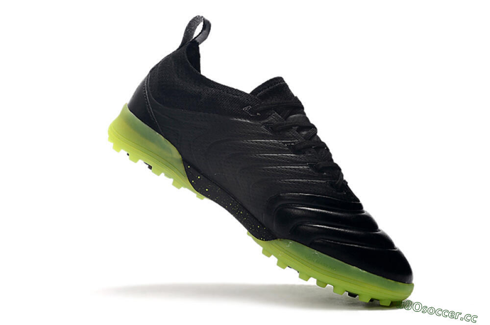 Men's Adidas Copa Tango 20.1 TF Artificial Turf Low-Tops Football Shoes - Black/Yellow 7
