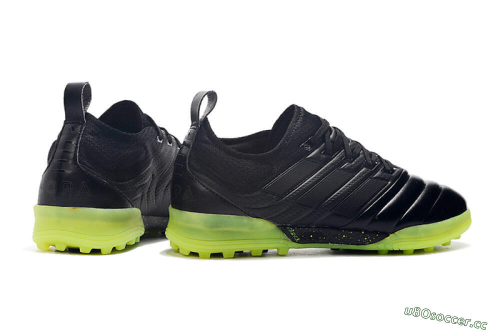 Men's Adidas Copa Tango 20.1 TF Artificial Turf Low-Tops Football Shoes - Black/Yellow 9
