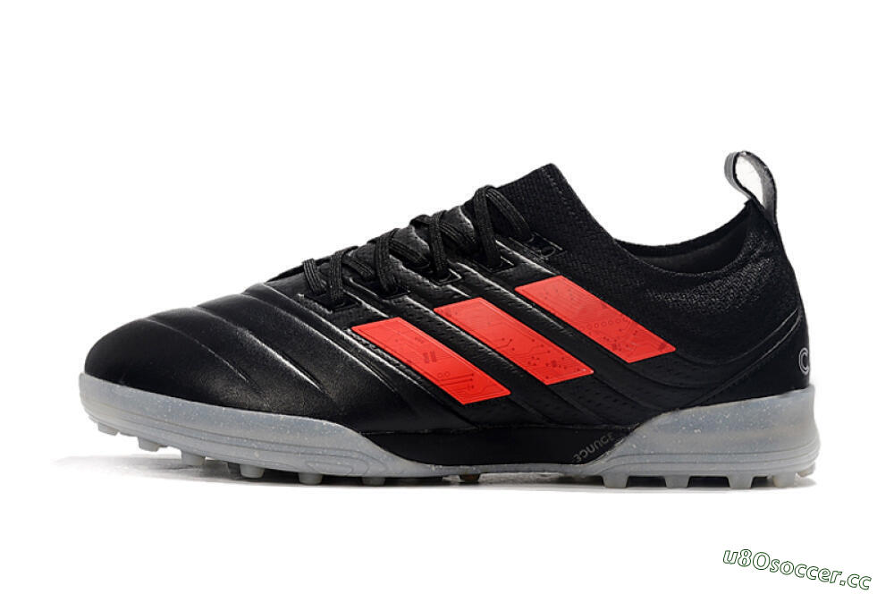 Men's Adidas Copa Tango 20.1 TF Artificial Turf Low-Tops Football Shoes - Black/Red 0