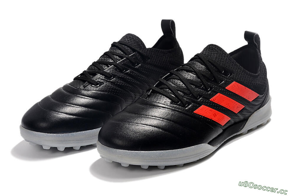 Men's Adidas Copa Tango 20.1 TF Artificial Turf Low-Tops Football Shoes - Black/Red 5