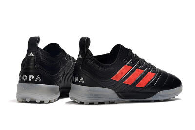 Men's Adidas Copa Tango 20.1 TF Artificial Turf Low-Tops Football Shoes - Black/Red