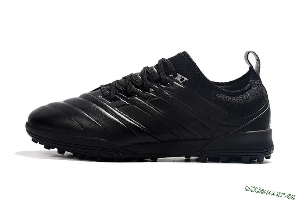 Men's Adidas Copa Tango 20.1 TF Artificial Turf Low-Tops Football Shoes - Black/Black 0