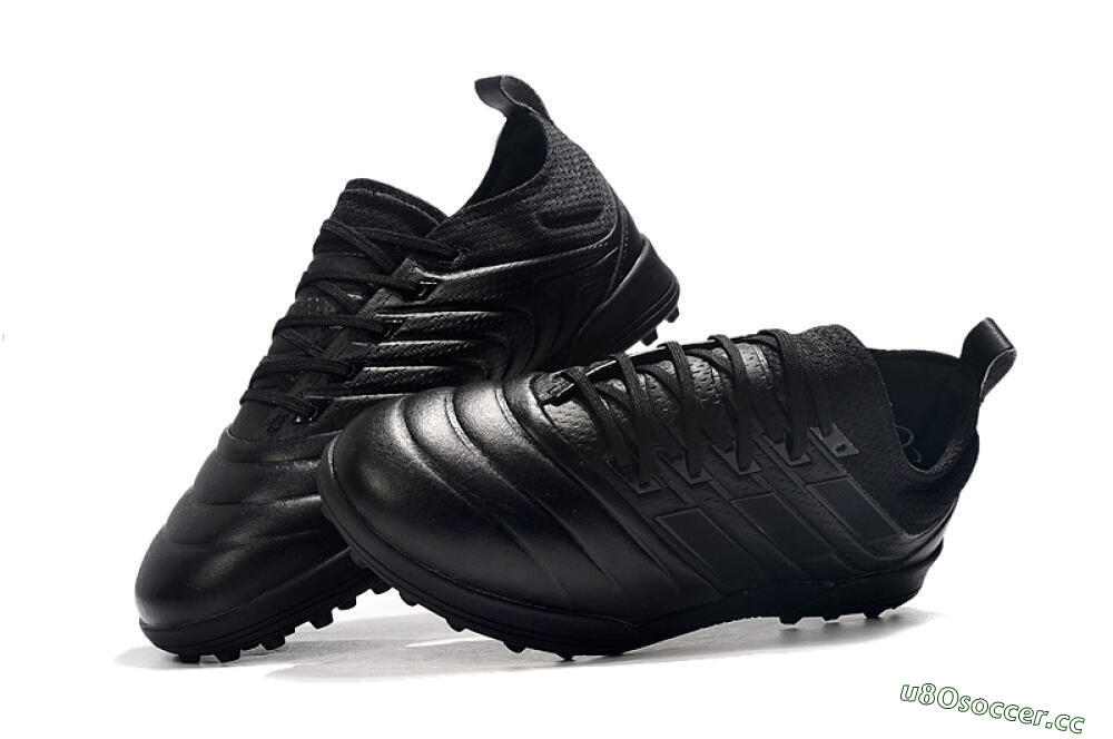 Men's Adidas Copa Tango 20.1 TF Artificial Turf Low-Tops Football Shoes - Black/Black 6