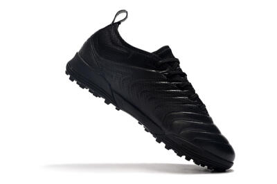 Men's Adidas Copa Tango 20.1 TF Artificial Turf Low-Tops Football Shoes - Black/Black