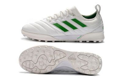Men's Adidas Copa Tango 20.1 TF Artificial Turf Low-Tops Football Shoes - White/Green