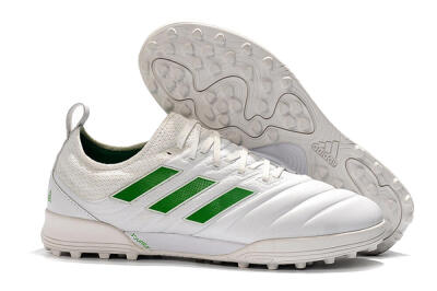 Men's Adidas Copa Tango 20.1 TF Artificial Turf Low-Tops Football Shoes - White/Green