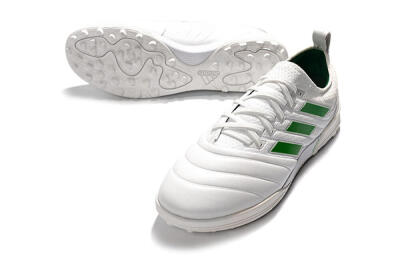 Men's Adidas Copa Tango 20.1 TF Artificial Turf Low-Tops Football Shoes - White/Green