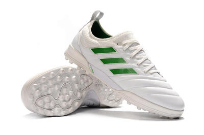 Men's Adidas Copa Tango 20.1 TF Artificial Turf Low-Tops Football Shoes - White/Green