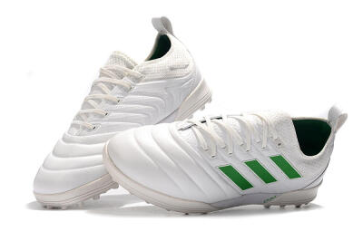 Men's Adidas Copa Tango 20.1 TF Artificial Turf Low-Tops Football Shoes - White/Green