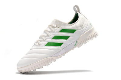 Men's Adidas Copa Tango 20.1 TF Artificial Turf Low-Tops Football Shoes - White/Green