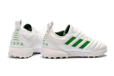 Men's Adidas Copa Tango 20.1 TF Artificial Turf Low-Tops Football Shoes - White/Green