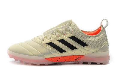 Men's Adidas Copa Tango 20.1 TF Artificial Turf Low-Tops Football Shoes - Beige/Black/Red