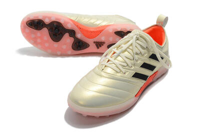 Men's Adidas Copa Tango 20.1 TF Artificial Turf Low-Tops Football Shoes - Beige/Black/Red