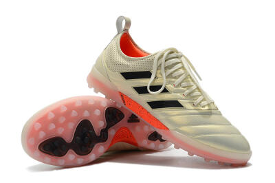 Men's Adidas Copa Tango 20.1 TF Artificial Turf Low-Tops Football Shoes - Beige/Black/Red