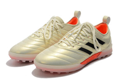 Men's Adidas Copa Tango 20.1 TF Artificial Turf Low-Tops Football Shoes - Beige/Black/Red